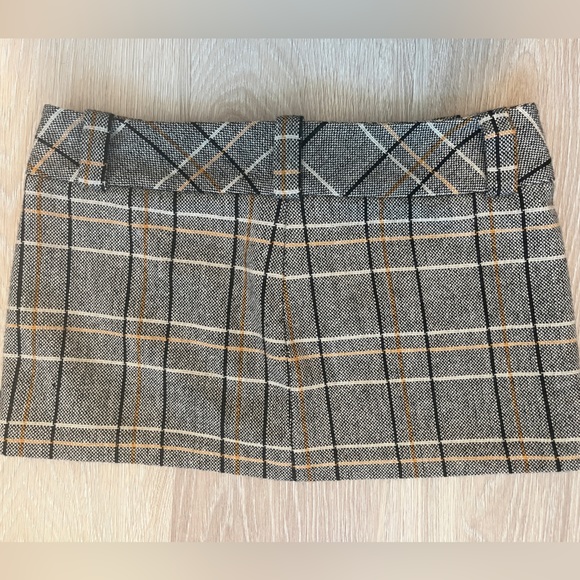 Charlotte Russe Tartan Wool Blend Mini Sz 11 - Picture 2 of 8